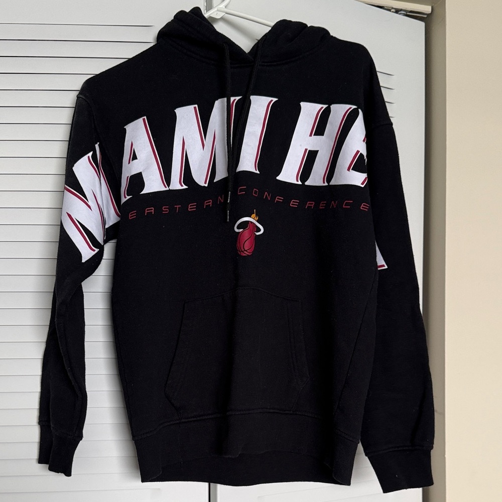 NBA Miami Heat Black and White Hoodie